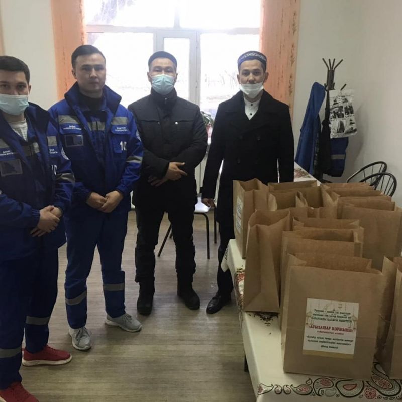 Жедел жәрдем қызметкерлеріне «Ауызашар қоржыны» жеткізілді
