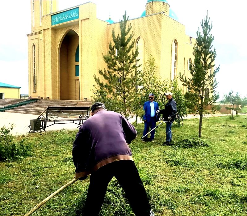 АБАЙ АУДАНЫ: МЕШІТ АУЛАСЫ АБАТТАНДЫРЫЛДЫ