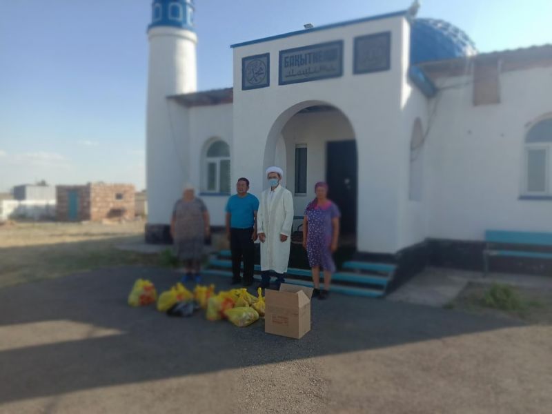 ЖАРАСБАЙ АУЫЛДЫҚ МЕШІТІ ҚҰРБАНДЫҚ ЕТІН ҮЛЕСТІРДІ