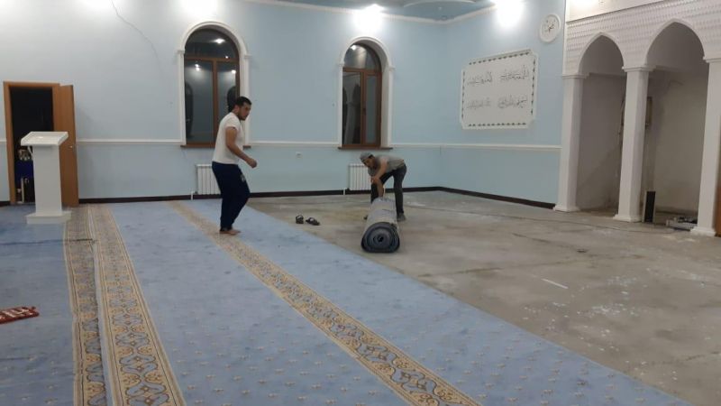 ҚАРАЖАЛ МЕШІТІНДЕ ЖӨНДЕУ ЖҰМЫСТАРЫ ЖАЛҒАСУДА