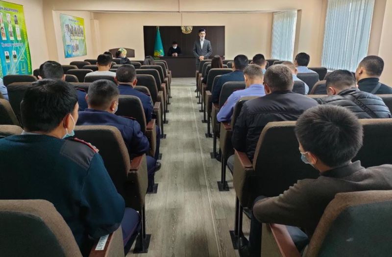 ШАХТИНСК ҚАЛАЛЫҚ ІІБ ҚЫЗМЕТКЕРЛЕРІМЕН КЕЗДЕСУ ӨТТІ