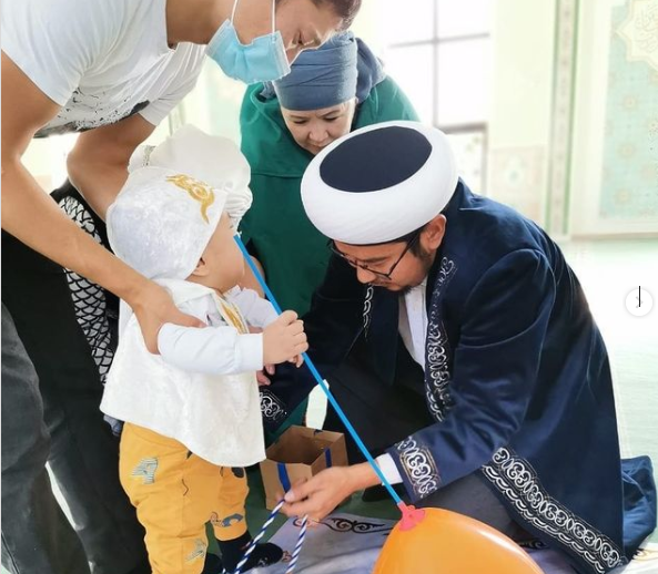 «Төлеутай ата» мешітінде тұсау кесу рәсімі өтті