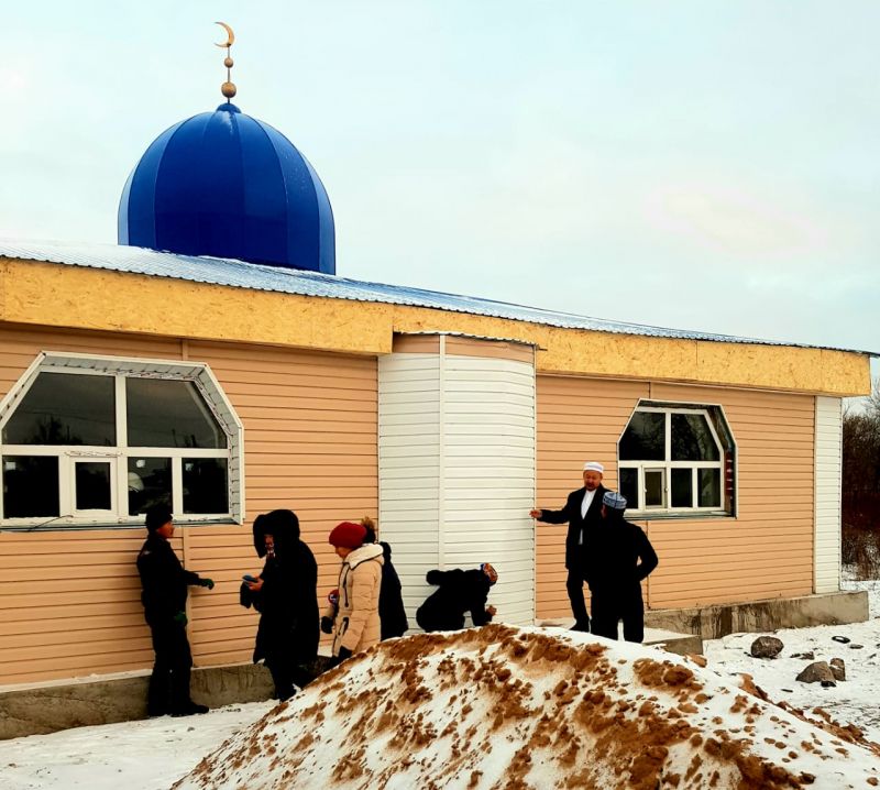 ЖАҢА МЕШІТ ҚҰРЫЛЫСЫ СӘТТІ ЖҮРГІЗІЛУДЕ (ФОТО)