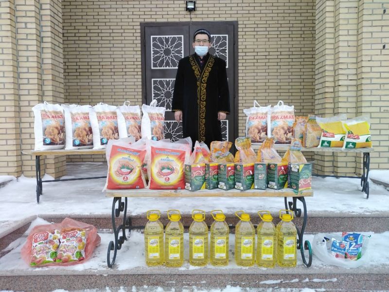 «ТҮГІСКЕН» МЕШІТІНДЕ АЗЫҚ-ТҮЛІК ҮЛЕСТІРІЛДІ