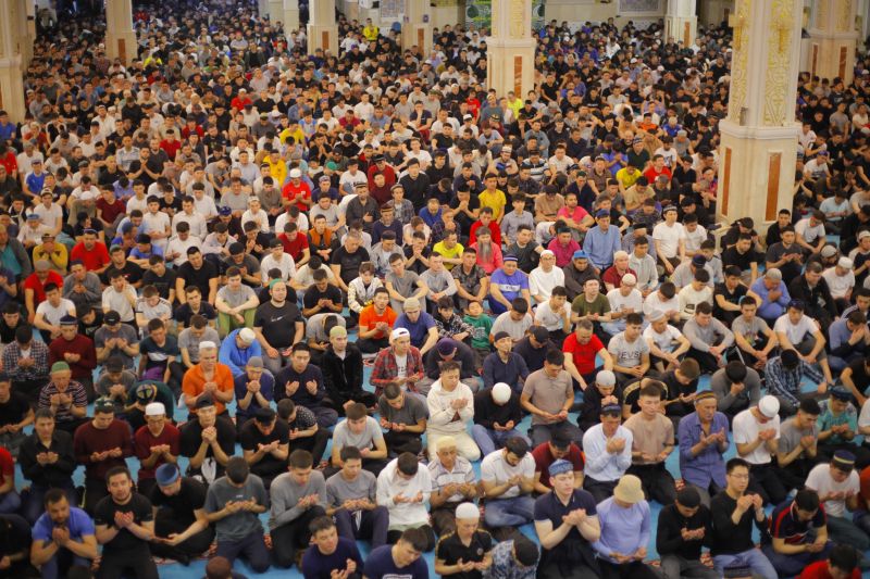 «ӘНЕТ БАБА» МЕШІТІНДЕ ҚҰРАН ХАТЫМ ДҰҒАСЫ ЖАСАЛДЫ