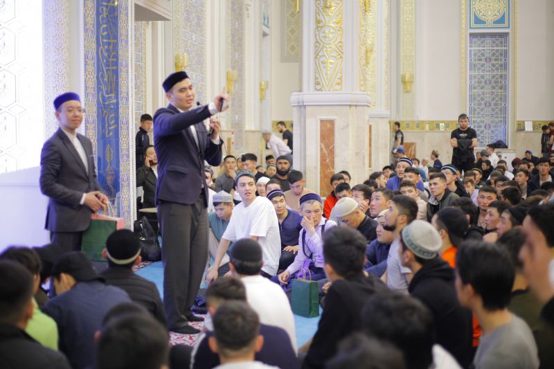 «ӘНЕТ БАБА» МЕШІТІНДЕ СҰРАҚ-ЖАУАП ОЙЫНЫ ҰЙЫМДАСТЫРЫЛДЫ
