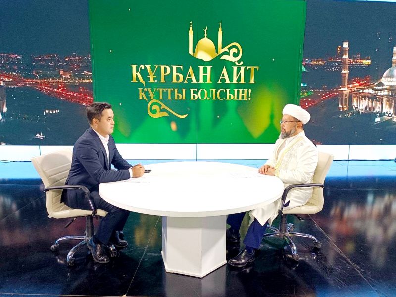 ВЕРХОВНЫЙ МУФТИЙ ДАЛ ИНТЕРВЬЮ НАЦИОНАЛЬНОМУ ТЕЛЕКАНАЛУ В ПРЕДДВЕРИИ КУРБАН АЙТ