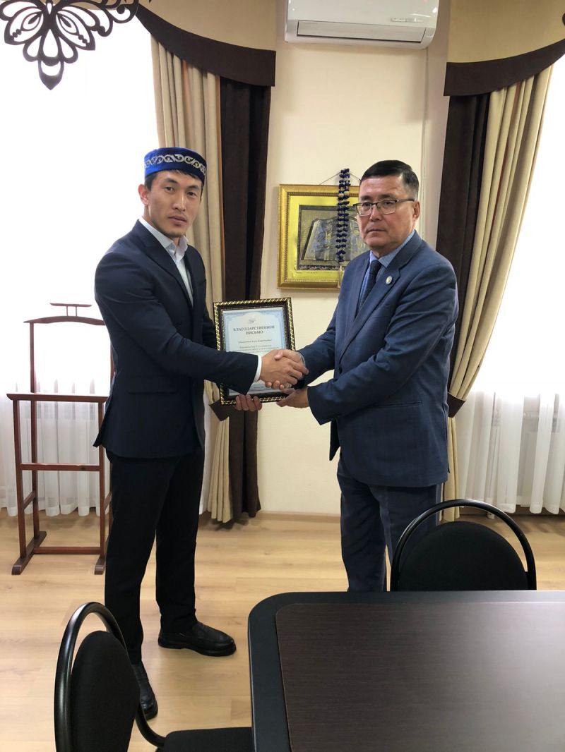 «НҰР» МЕШІТІНІҢ ИМАМЫ МАРАПАТТАЛДЫ