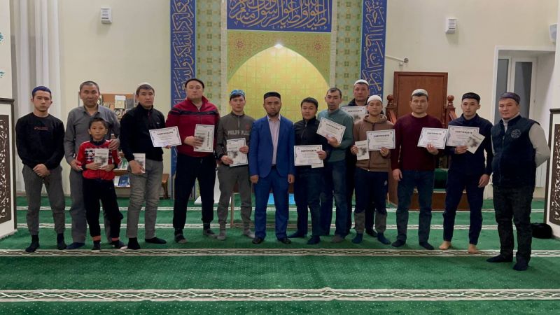 Абай мешіті жамағатына сертификат табысталды