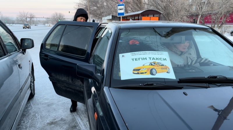 «Тегін такси» қайырымдылық акциясы Абай ауданында жалғасты