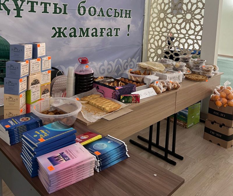 «Төлеутай ата» мешітінде қайырымдылық жәрмеңкесі болып өтті
