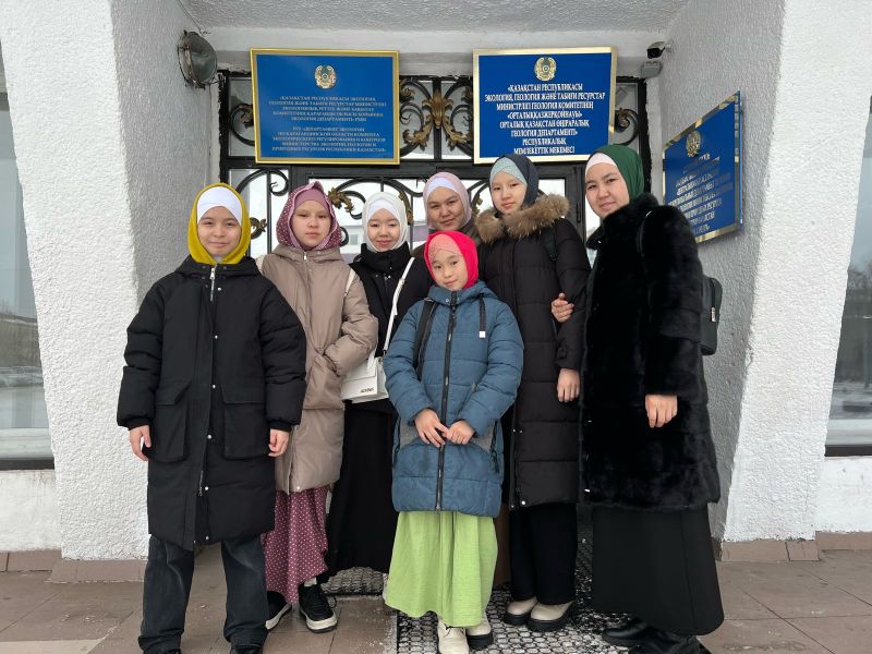 Шәкірттер «Орталық қаз жер қойнауы» музейін аралады