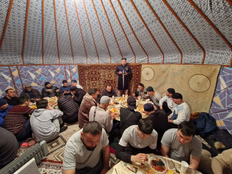 «Төлеутай ата» мешіті жамағаты ауызашарда бас қосты 
