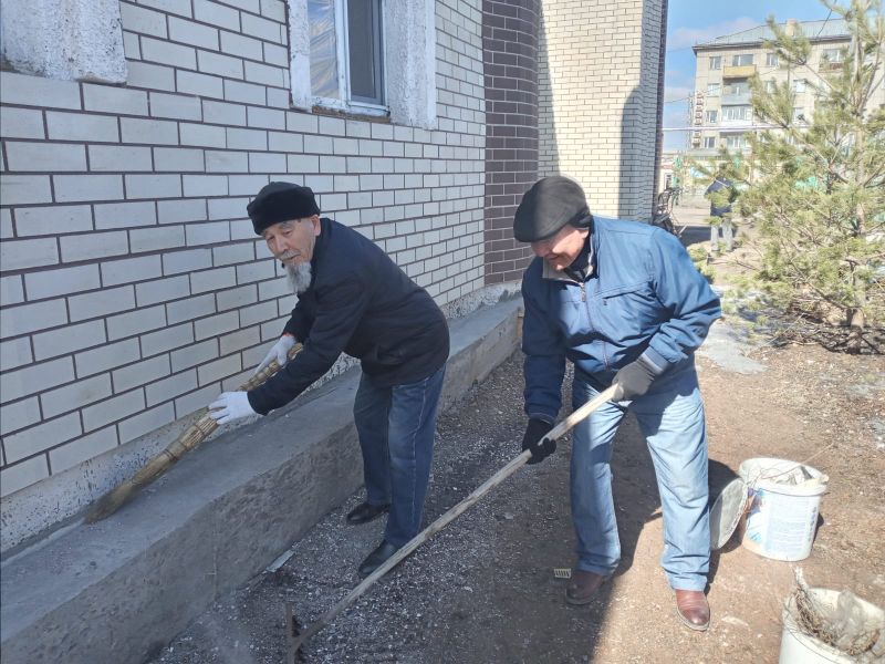 «Нұр» мешітінде сенбілік жұмыстары жүргізілді