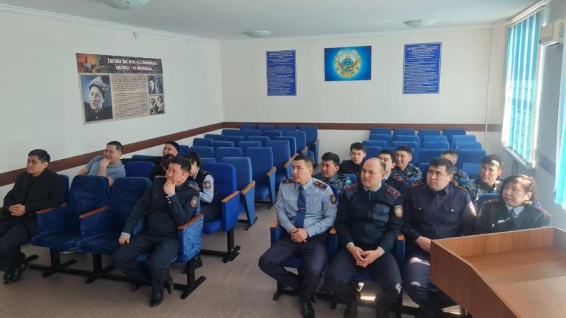 Нұра аудандық полиция бөлімінде кездесу өтті