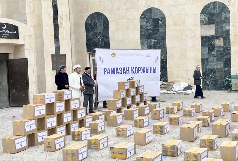 «Әл Машани» мешіті 100 отбасыға «Рамазан қоржынын» таратты