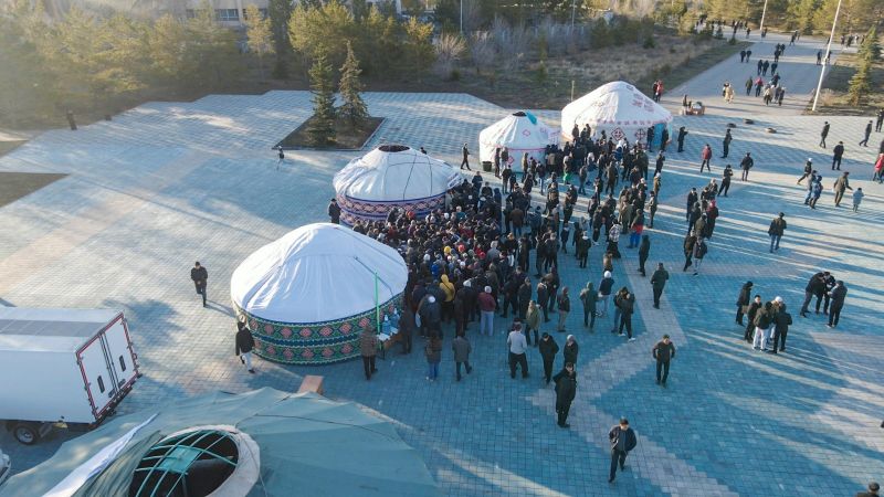 «Әнет баба» мешітінде 10 000 жамағатқа ыстық ас берілді