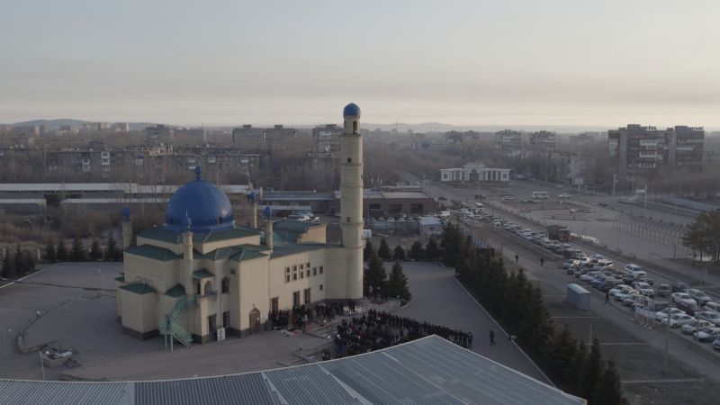 «Әлихан Бөкейхан» мешітінде айт намазы оқылды