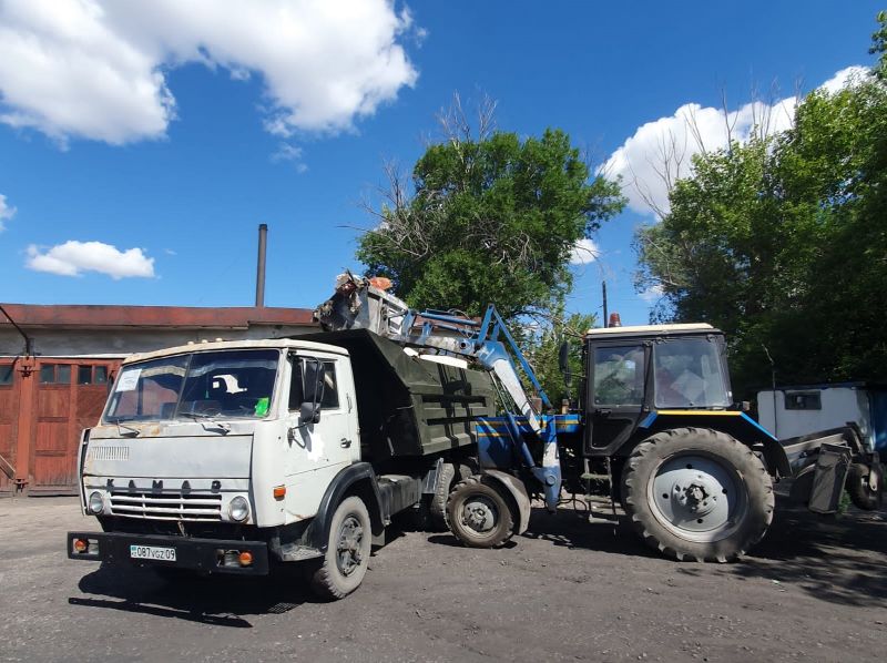 Саран қалалық мешітінің ауласына тазалық жұмыстары жүргізілді