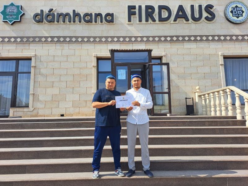 «Firdaus» тамақтану орны сертификатын жаңартты