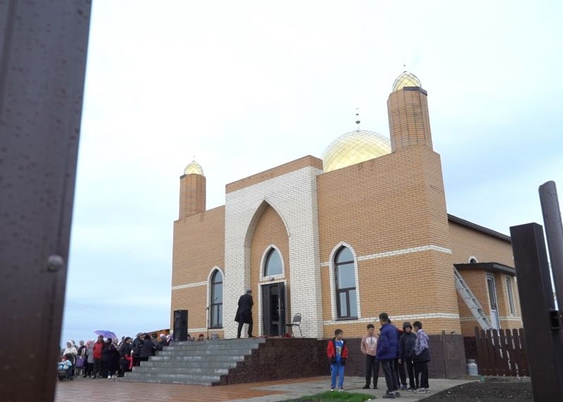 Томар ауылында жаңа мешіттің ашылу салтанаты өтті