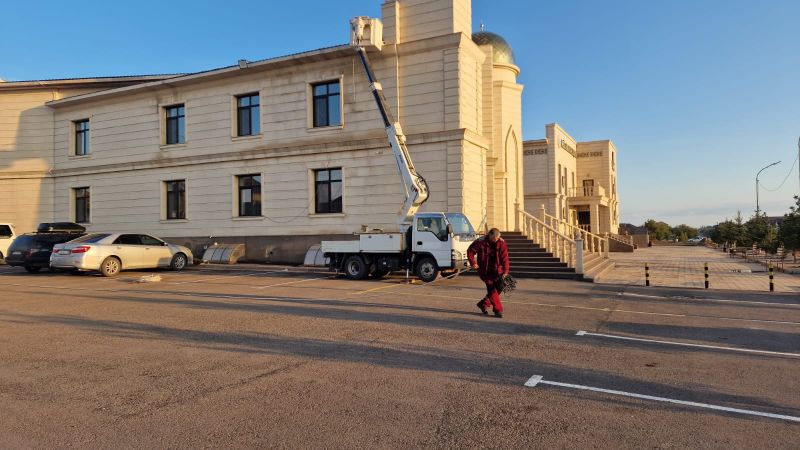 «Қазыбек би» мешітіне газ құбыры орнатылды