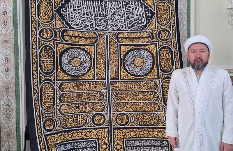 Қағбаның жамылғысы «Төлеутай ата» мешітінде