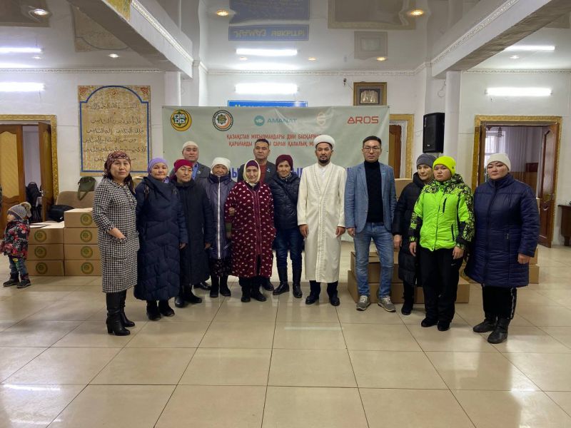 Саран қалалық  мешітінде қайырымдылық шарасы ұйымдастырылды