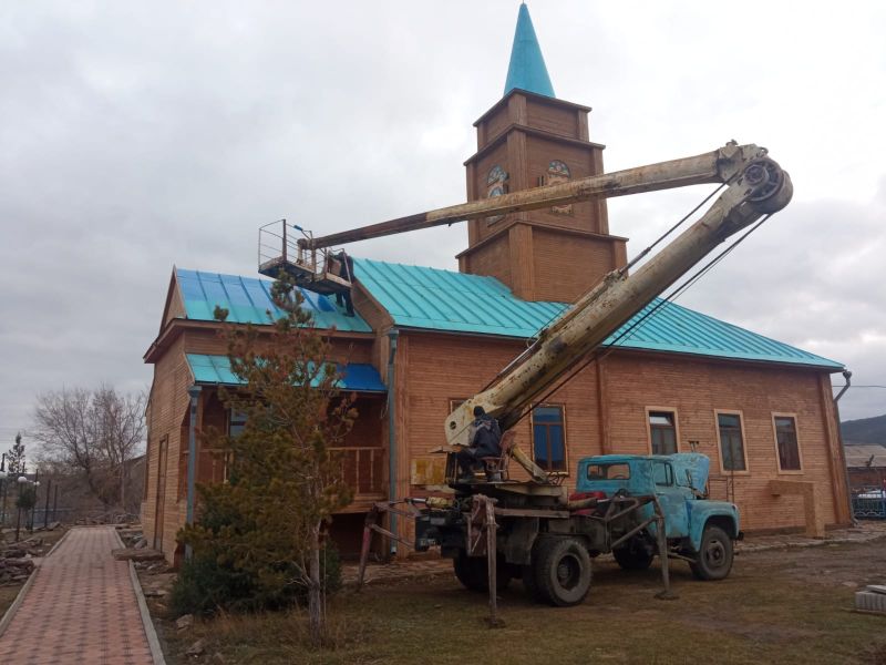 «Құнанбай қажы» мешіті реставрациядан өтуде