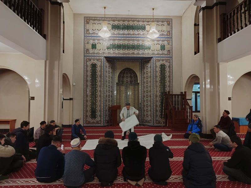 «Әлихан Бөкейхан» мешітінде мәйіт кебіндеу рәсімі түсіндірілді
