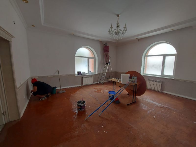 «Жыржыс қажы» мешітінде жөндеу жұмыстары басталды