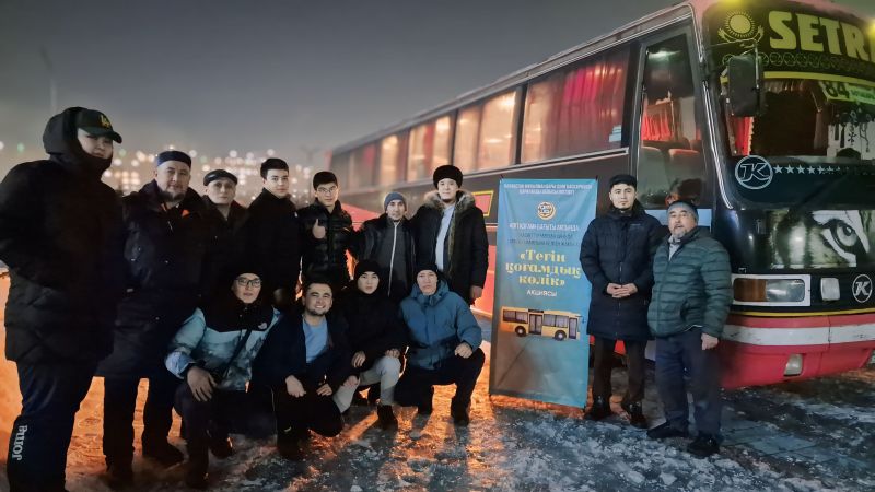 «Әнет баба» мешітінде «Тегін қоғамдық көлік» акциясы ұйымдастырылды