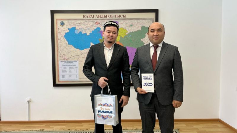Нұра ауданы әкіміне облыс бас имамының құттықтауы табысталды