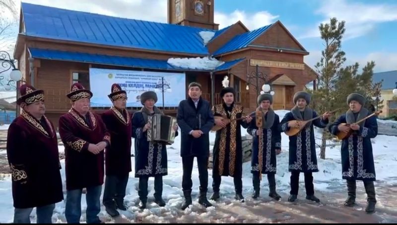 Қарқаралы ауданы жарапазан эстафетасын қазақ еліне жолдады