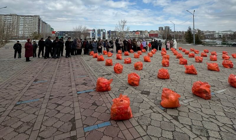 «Әл Машани» мешіті 100 отбасыға «Рамазан қоржынын» үлестірді