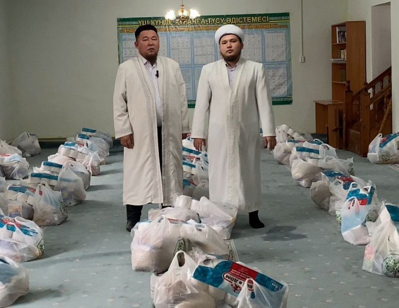 Осокаровка ауданында «Рамазан қоржыны» үлестірілді