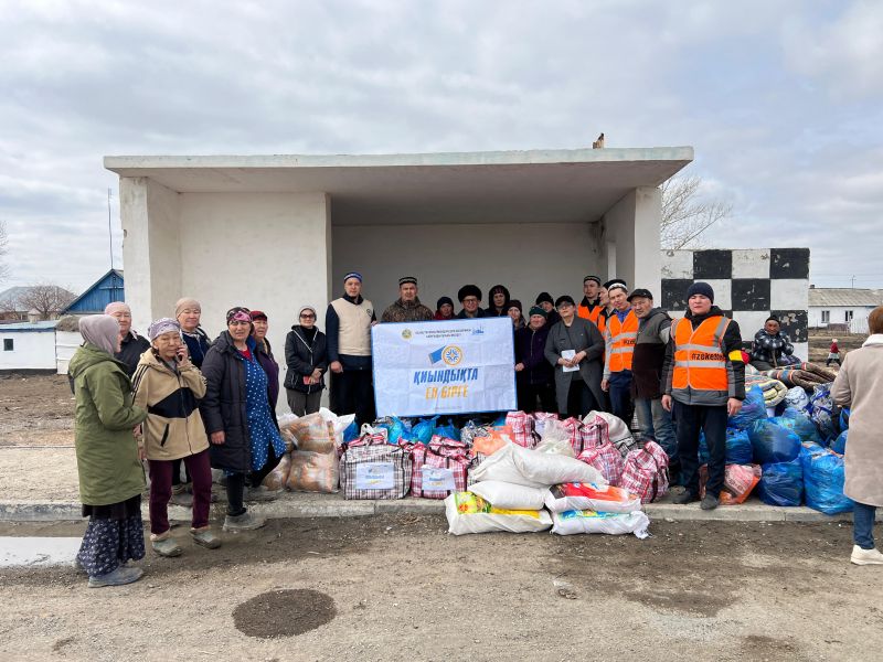ҚАРАҒАНДЫ ОБЛЫСЫ ӨКІЛДІГІ ҚИЫНДЫҚТА ЕЛ БІРГЕ» АТТЫ ҚАЙЫРЫМДЫЛЫҚ АСАРЫН ЖҮЗЕГЕ АСЫРДЫ