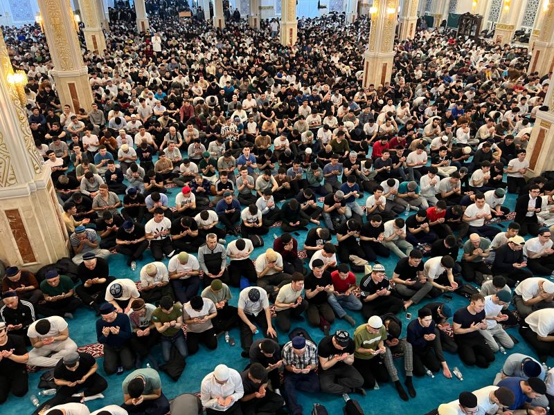 «ӘНЕТ БАБА» МЕШІТІНДЕ ҚҰРАН ХАТЫМ ДҰҒАСЫ ЖАСАЛДЫ