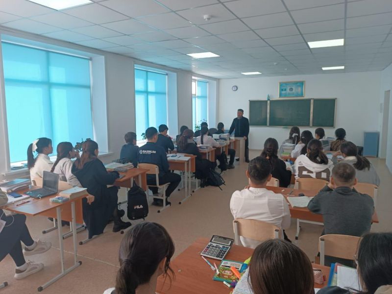 Егіндібұлақ ауылында шәкірттермен кездесу өтті