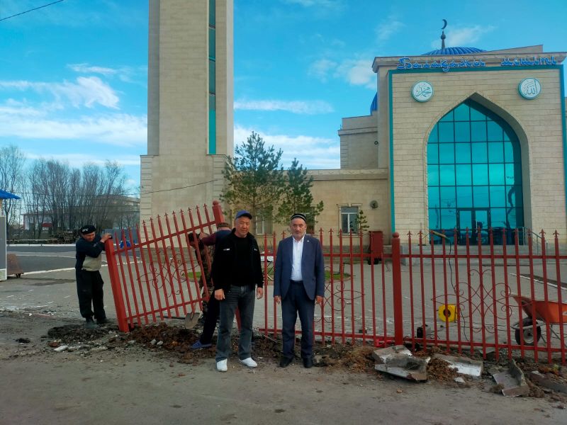 «Бала қажы» мешітінде сыртқы жөндеу жұмыстары басталды