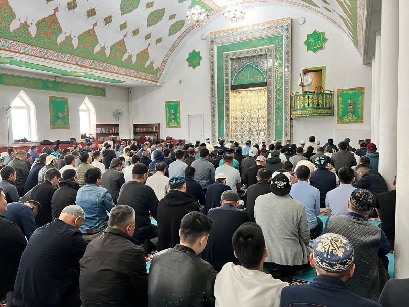 Облыс бас имамы «Әл Машани» мешітінде жұма намазын өткізді