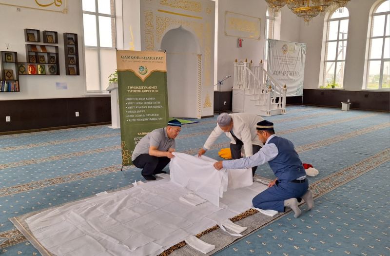  «Қажыбай қажы» мешітінде мәйіт кебіндеуден дәріс өтті