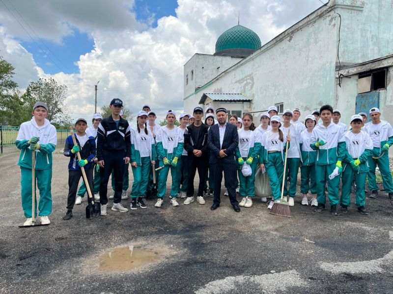 Ақтау кентінде құрбан айтқа қатысты сенбілік жұмыстары өтті