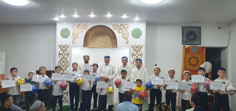 Саран қалалық мешітінде жазғы сауат ашу дәрісі аяқталды