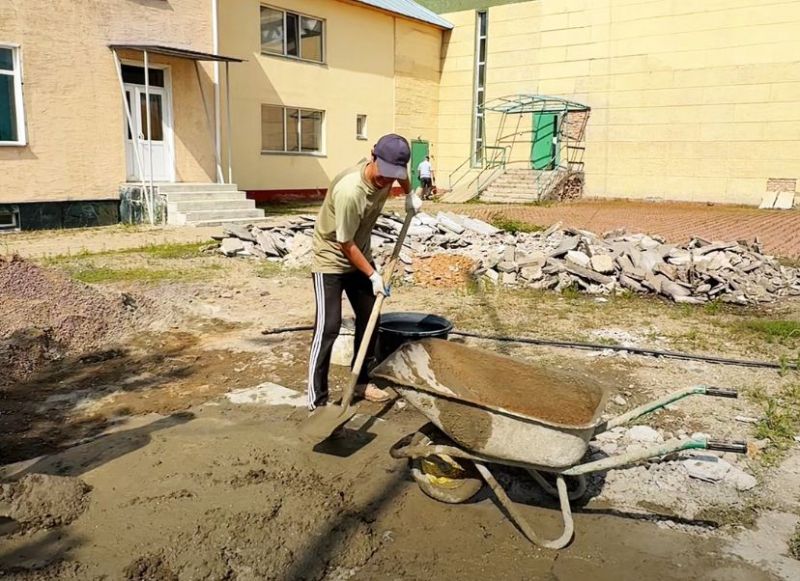 «Әл Машани» мешітінде сыртқы жөндеу жұмыстары жүргізілуде