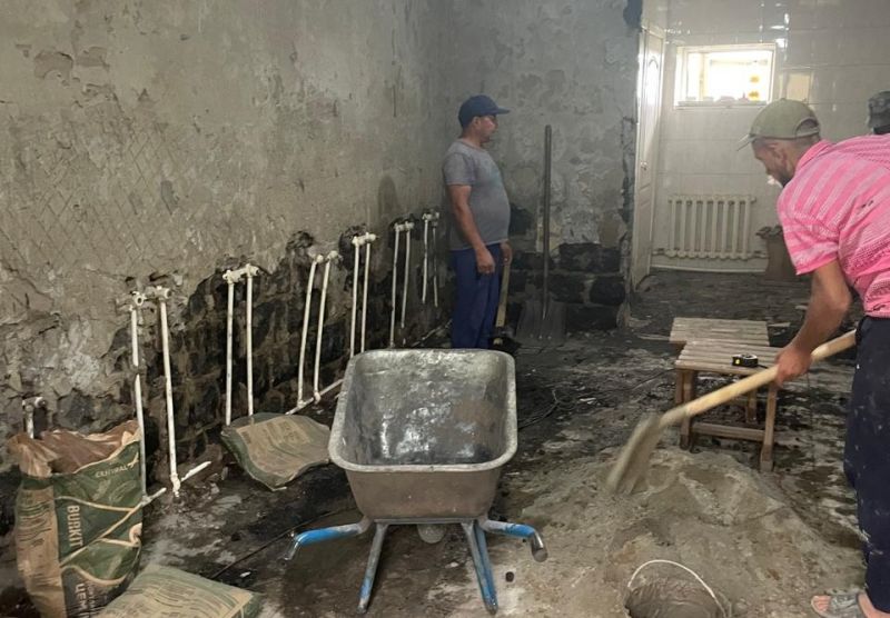  «Жанқұтты би» мешітінде күрделі жөндеу жұмыстары жүргізілуде