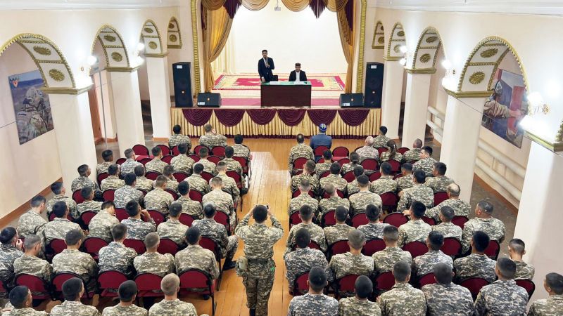 РАНТ мүшесімен бірге Қарағандыда жас сарбаздармен кездесу өтті