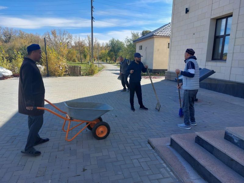 “Төлеутай ата” мешітінде  сенбілік ұйымдастырылды
