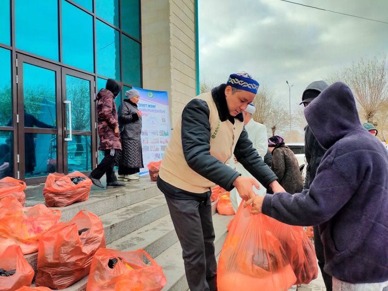 45 отбасыға азық-түлік таратылды