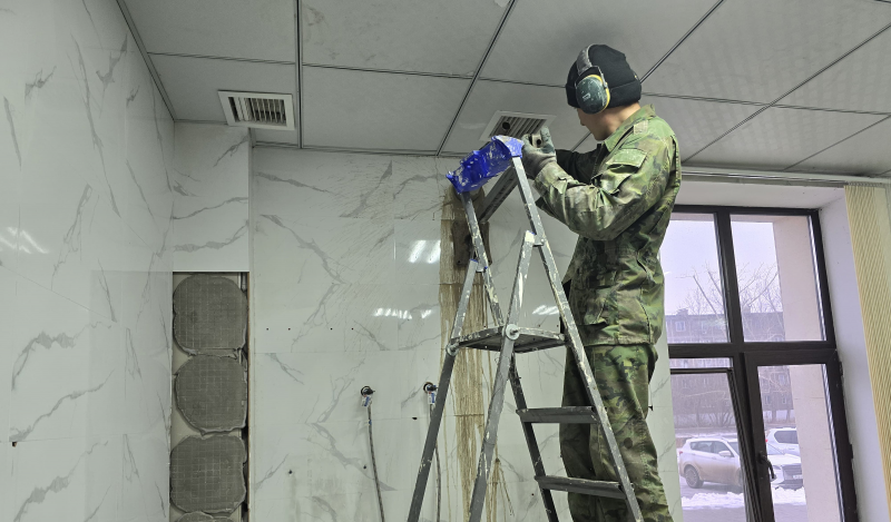 «Төлеутай ата» мешітінде жөндеу жұмыстары жалғасады